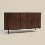 *WOONWINKEL* Ovaal Dressoir Hout Met Ribbels, Verzenden, Nieuw