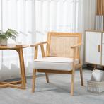 TRUUSK Fauteuil Relaxstoel Met Armleuningen - Zitkussen - Ri, Huis en Inrichting, Stoelen, Verzenden, Nieuw