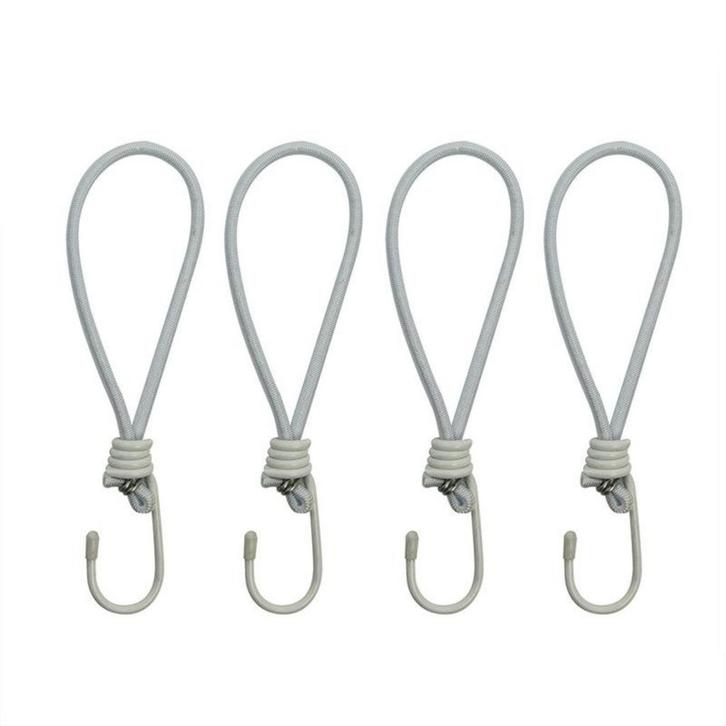 ProPlus Elastische tentspanners met haak - 20 cm - wit -..., Caravans en Kamperen, Caravan accessoires, Nieuw, Ophalen of Verzenden