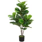 TRUUSK Kunstmatige Vioolvijgenboom 110cm - Kunstplant in Pot, Verzenden, Nieuw