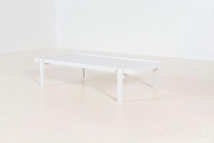 Flow Sublime aluminium loungetafel wit 120 x 64 cm |, Tuin en Terras, Tuinsets en Loungesets, Ophalen of Verzenden