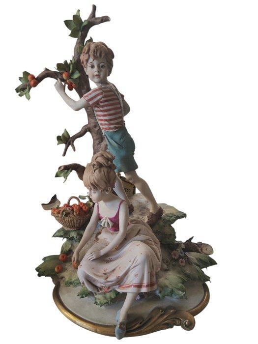 Triade - Benacchio - sculptuur, La cueillette des pommes -, Antiek en Kunst, Antiek | Glas en Kristal