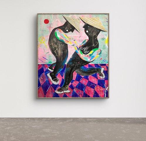 HÄKKI - Les Nuits Atypiques II - XL - NO RESERVE, Antiek en Kunst, Kunst | Schilderijen | Modern