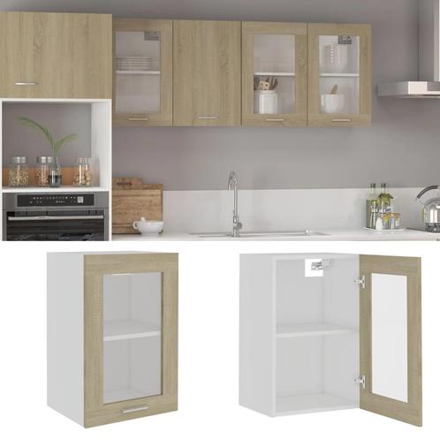 vidaXL Hangkast Lyon 40x31x60 cm bewerkt hout sonoma, Huis en Inrichting, Keuken | Keukenelementen, Bruin, Nieuw, Verzenden