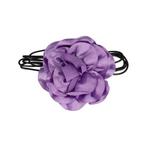 Haarband Veter Roos Bloem 12cm Lila, Nieuw