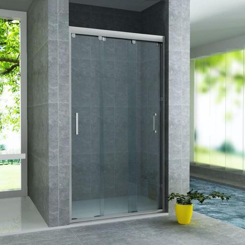 Nisdeur 3-Delig Schuifdeur BWS Aloni 90x200 cm 8 mm NANO, Doe-het-zelf en Verbouw, Sanitair, Douche, Nieuw, Chroom, Ophalen of Verzenden