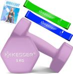 KESSER® 5KG Dumbells - Set van 2 - Halterset - Paars •, Verzenden, Nieuw