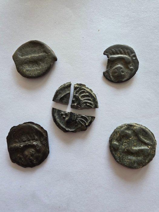 Kelten Lot du 5 Potins (Zonder Minimumprijs), Postzegels en Munten, Munten | Europa | Niet-Euromunten