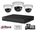 Dahua Full HD-CVI kit 3x dome 2 Megapixel, Nieuw, Ophalen of Verzenden