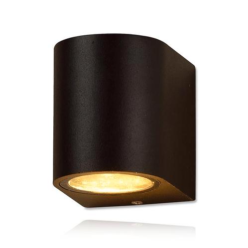 IP44 Zwarte Wandlamp GU10, Tuin en Terras, Buitenverlichting, Nieuw, Aluminium, Verzenden