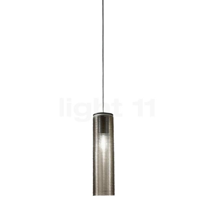 Panzeri Clio Hanglamp, plafondkapje zwart/glas staal, Huis en Inrichting, Lampen | Hanglampen, Nieuw, Verzenden