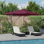 vidaXL Cantilever Roma parasol Rood en Zwart 352 x 251 x 265, Tuin en Terras, Verzenden, Nieuw, 2 tot 3 meter