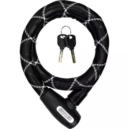 Benson Pantserslot met nylon huls - 22 x 1000 mm - Inclus..., Fietsen en Brommers, Fietsaccessoires | Overige Fietsaccessoires
