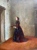 Pieter Oosterhuis (1816-1885)-toegeschreven aan - Vrouw in