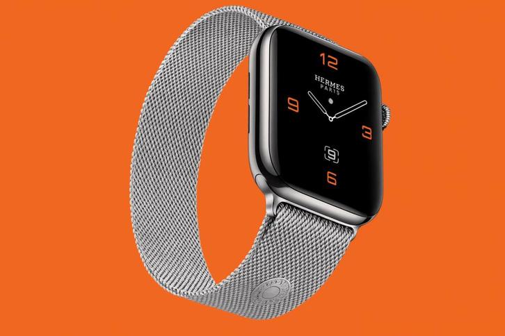 Apple Watch Series 5 40mm HERMES Stainless Steel Milanese..., Telecommunicatie, Mobiele telefoons | Apple iPhone, Zo goed als nieuw