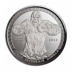 Congo. 500 Francs 2022 1 oz Congo Silverback Gorilla Silver