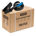100x FORTEX 1-delige spanband met ratel - 25mm - 250/500daN, Verzenden, Nieuw