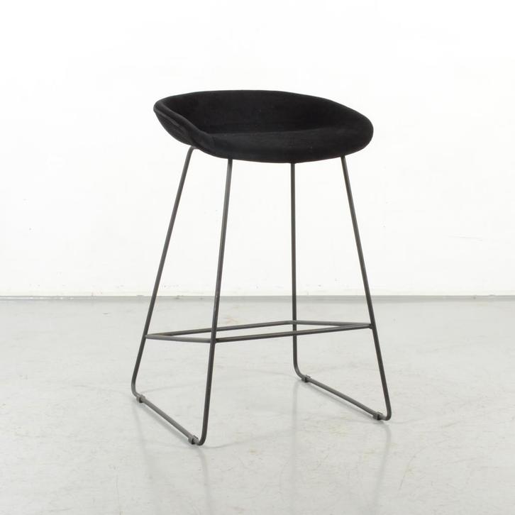 Barkruk Vaasa, zwart, 4 poot onderstel, Huis en Inrichting, Stoelen, Ophalen of Verzenden