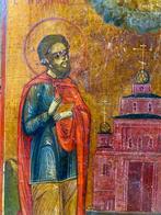 Icoon - Heilige Cosmas en Heilige Damian - Hout