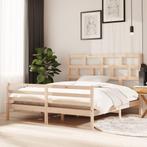 vidaXL Bedframe massief hout 180x200 cm, Huis en Inrichting, Slaapkamer | Bedden, Eenpersoons, Bruin, Verzenden, Nieuw