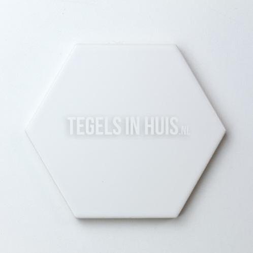 Wandtegel scale hexagon honingraad 6-hoekig mat wit, Doe-het-zelf en Verbouw, Tegels, Wandtegels, Nieuw, 10 m² of meer, Keramiek