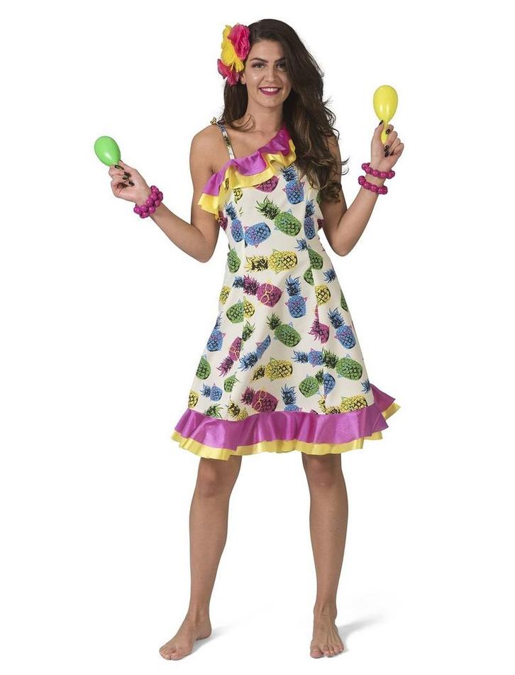 Tropische Zomer Jurk Met Ananas Print, Kleding | Dames, Carnavalskleding en Feestkleding, Nieuw, Ophalen of Verzenden
