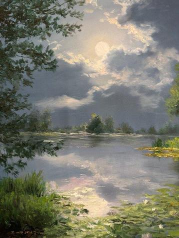 Emre Kinali (1970) - Radiant Moon beschikbaar voor biedingen