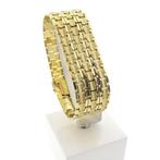 Luxe gouden schakelarmband, Sieraden, Tassen en Uiterlijk, Armbanden, Ophalen of Verzenden, Gebruikt, Overige kleuren, Goud
