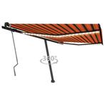 vidaXL Luifel handmatig uittrekbaar met LED 450x350 cm, Verzenden, Nieuw