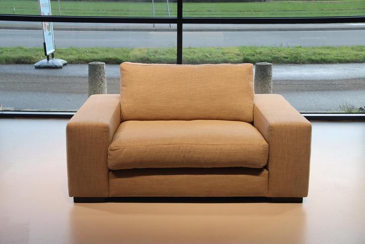 Cartel Living Straus 1,5 zits/loveseat 152 cm breed in stof, Huis en Inrichting, Banken | Bankstellen, Nieuw, Stof, Rechte bank