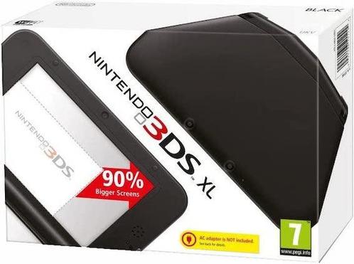 Nintendo 3DS XL Zwart in Doos (Nette Staat & Krasvrije Sc..., Spelcomputers en Games, Spelcomputers | Nintendo 2DS en 3DS, Zo goed als nieuw