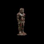 Etruscan Brons Kuros-beeldhouwwerk. 6e eeuw v.Chr. 7,4 cm, Verzamelen