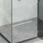 vidaXL 360° Doucheafvoer Met Slank Model Zilver 60 cm, Verzenden, Nieuw