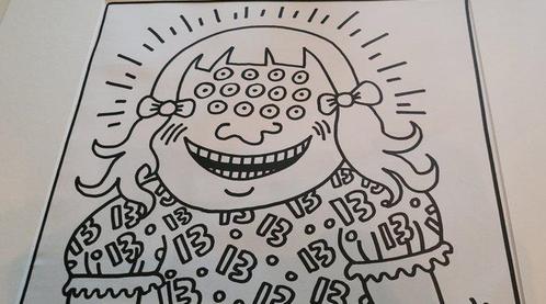 Keith Haring (1958-1990) (after) - Keith Haring Coloring, Antiek en Kunst, Antiek | Overige Antiek