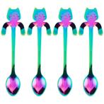 Fako Bijoux® - Theelepel / Koffielepel Hangende Kat -, Verzenden, Nieuw