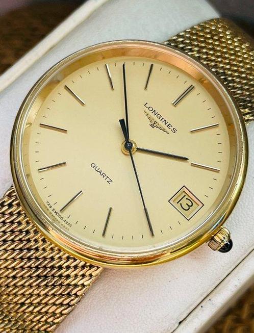 Longines - Slim Case Dress Watch Quartz - Zonder, Sieraden, Tassen en Uiterlijk, Horloges | Antiek