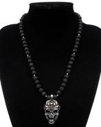 Lavasteen - Ketting - Memento Mori Schedel - Spirituele