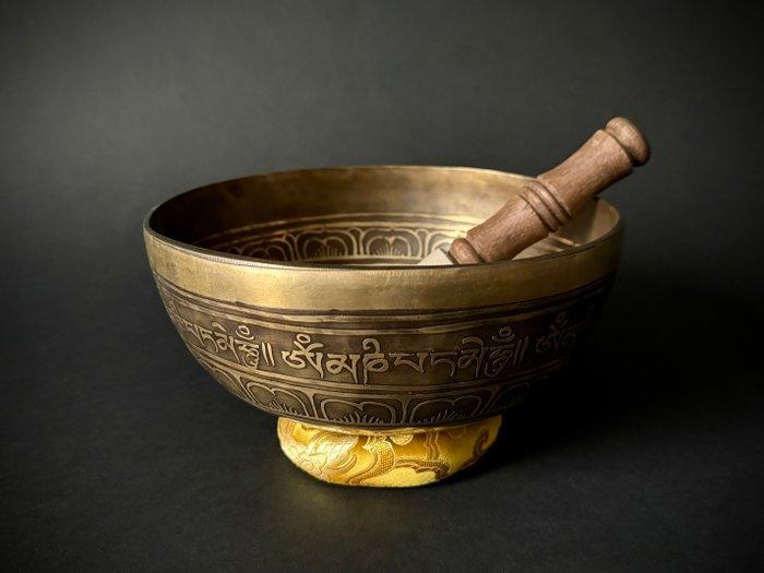 Klankschaal - Brons, Koper, Messing - 1980-1990 - Geëtst, Antiek en Kunst, Kunst | Niet-Westerse kunst