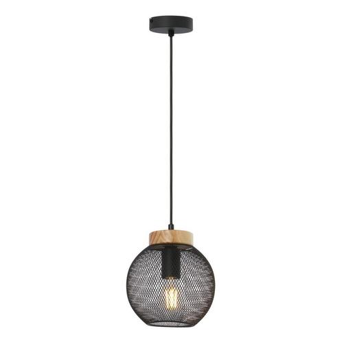 Hanglamp PABLO 20.0 cm 1-lichts Zwart, Huis en Inrichting, Lampen | Hanglampen, Metaal, Minder dan 50 cm, Ophalen of Verzenden