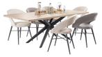 Mascaro eettafel ovaal 220x120 cm mango decor, Ophalen of Verzenden, Nieuw, 100 tot 150 cm, 200 cm of meer