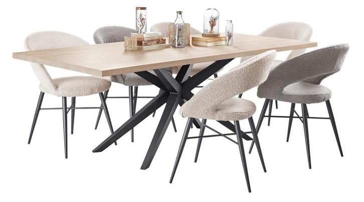 Mascaro eettafel ovaal 220x120 cm mango decor, Huis en Inrichting, Tafels | Eettafels, 100 tot 150 cm, Nieuw, 200 cm of meer, Ophalen of Verzenden