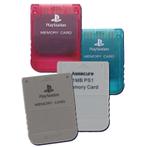 1MB Memory Card (PS1) - Verschillende kleuren PS2, Ophalen of Verzenden, Zo goed als nieuw, Overige typen, PlayStation 2