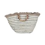 jute tas rafels rand 58cm, Verzenden, Nieuw