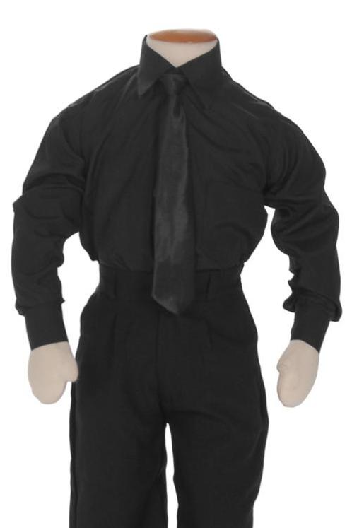 Kinderoverhemd lange mouw zwart-146/152 NIEUW, Kinderen en Baby's, Kinderkleding | Maat 152, Jongen, Nieuw, Ophalen of Verzenden