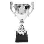 Trofee Zilver met Handvatten Groot, Verzenden, Nieuw, Feestartikel