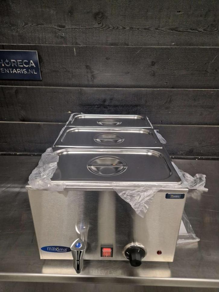 Au bain-marie | tapkraan | 3x 1/3 GN bakken | 230V, Zakelijke goederen, Horeca | Keukenapparatuur, Nieuw in verpakking, Overige typen