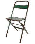 Bistro stoel metaal inklapbaar kleur groen - stoelen