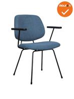 Vergaderstoel Eva - met armleuning - NIEUW - Blauw, Vergader- of Presentatieruimte, Ophalen of Verzenden, Nieuw zonder verpakking