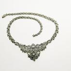 Kraagketting - 18 karaat Zilver, Geel goud Diamant