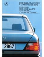 1988 MERCEDES BENZ E KLASSE DIESEL BROCHURE NEDERLANDS, Nieuw, Author